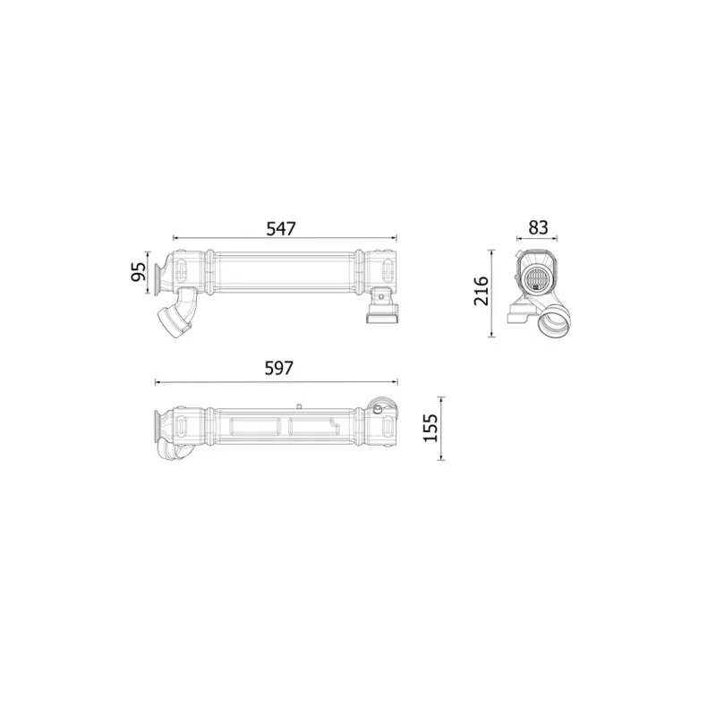Radiateur, réaspiration des gaz d'échappement MAHLE CE 52 000P