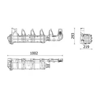 Radiateur, réaspiration des gaz d'échappement MAHLE