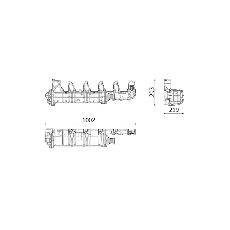 Radiateur, réaspiration des gaz d'échappement MAHLE CE 51 000P