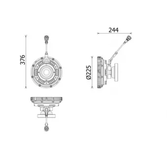 Embrayage, ventilateur de radiateur MAHLE