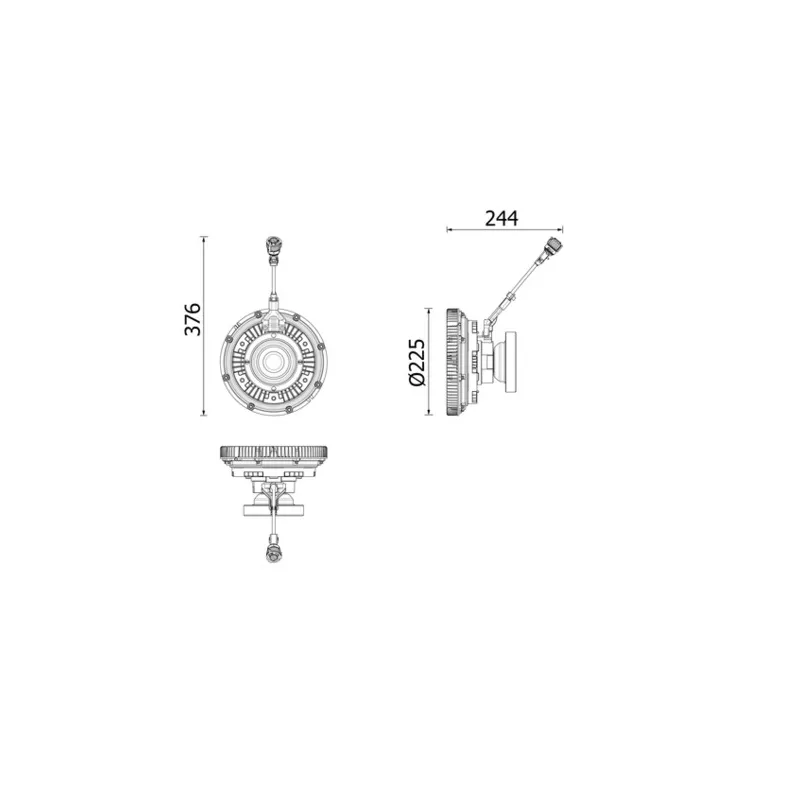 Embrayage, ventilateur de radiateur MAHLE CFC 273 000P