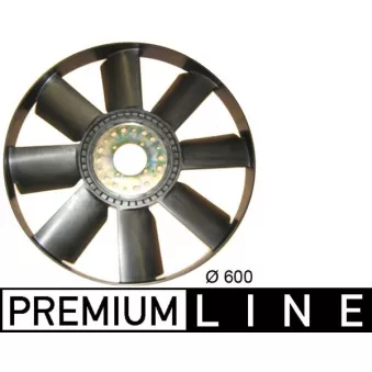 Roue du souffleur, refroidissementdu moteur MAHLE CFW 44 000P