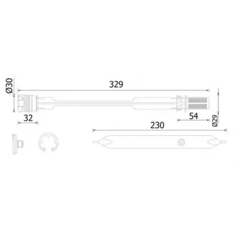 Filtre déshydratant, climatisation MAHLE