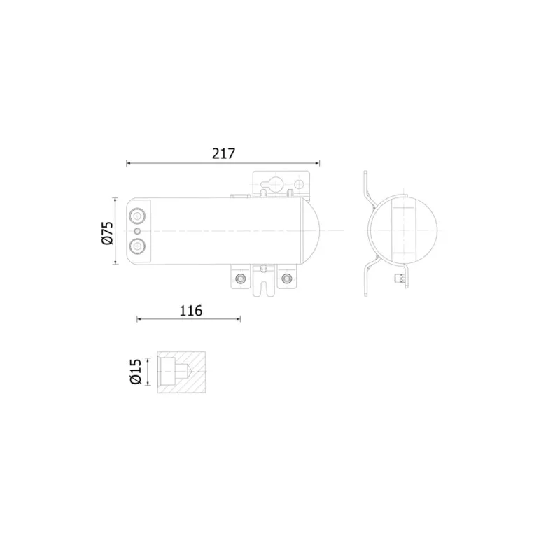 Filtre déshydratant, climatisation MAHLE AD 321 000S