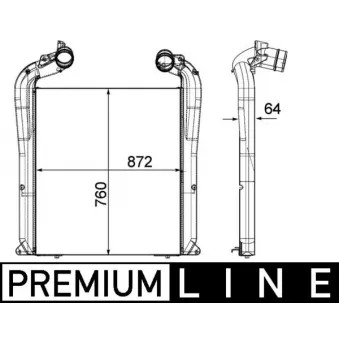 Intercooler, échangeur MAHLE CI 144 000P