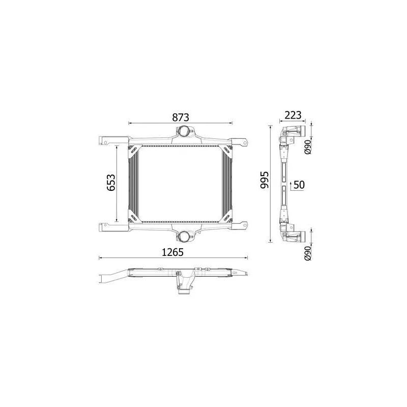 Intercooler, échangeur MAHLE CI 725 000P