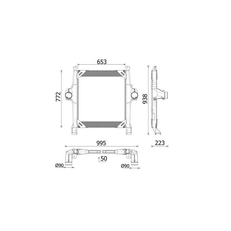 Intercooler, échangeur MAHLE CI 728 000P
