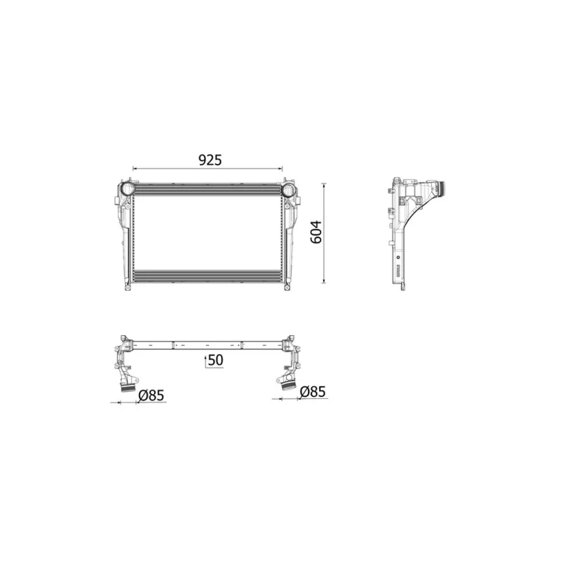 Intercooler, échangeur MAHLE CI 705 000P