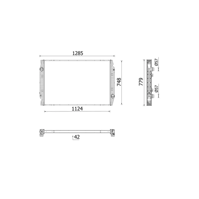 Radiateur, refroidissement du moteur MAHLE CR 2722 000P