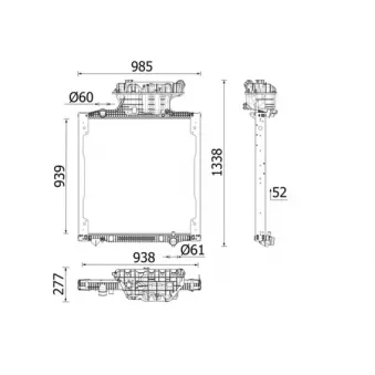 Radiateur, refroidissement du moteur MAHLE