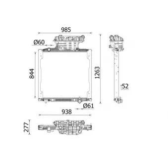 Radiateur, refroidissement du moteur MAHLE
