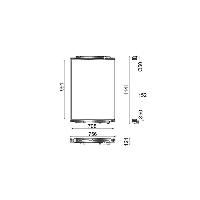 Radiateur, refroidissement du moteur MAHLE CR 2743 000P