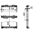 Radiateur, refroidissement du moteur MAHLE CR 707 000P - Visuel 2