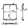 Radiateur, refroidissement du moteur MAHLE CR 709 000P - Visuel 2