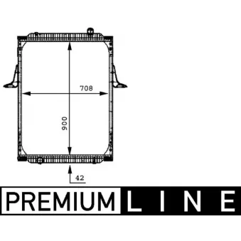 Radiateur, refroidissement du moteur MAHLE CR 698 000P
