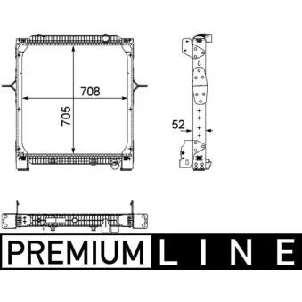 Radiateur, refroidissement du moteur MAHLE CR 894 000P