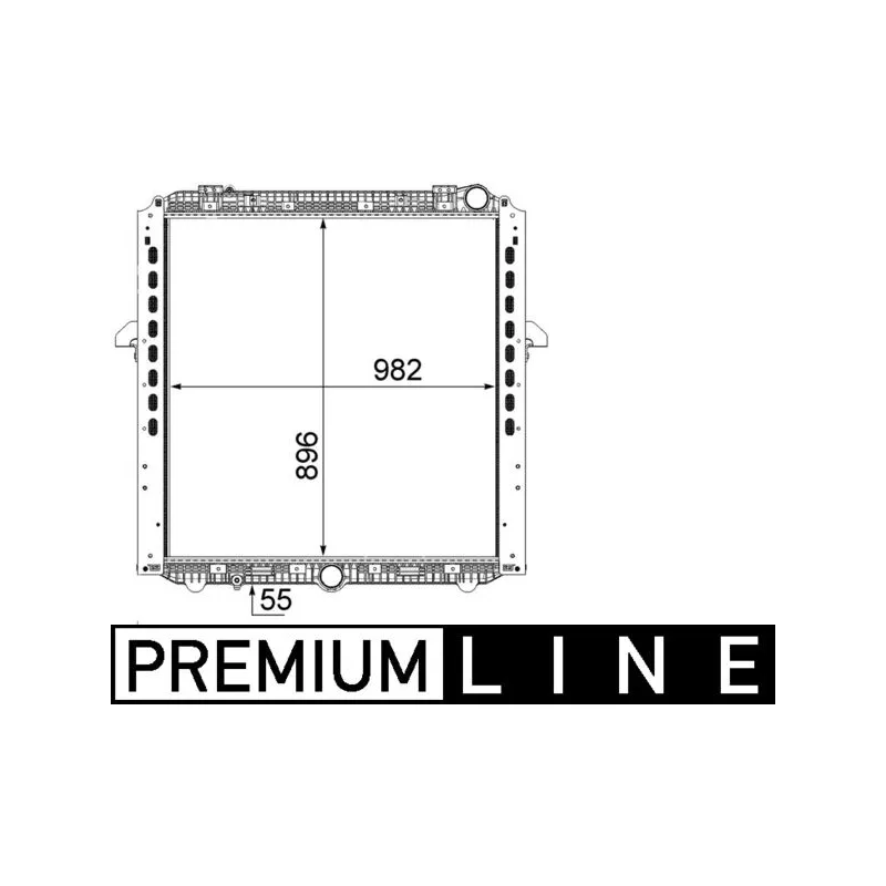 Radiateur, refroidissement du moteur MAHLE CR 865 000P