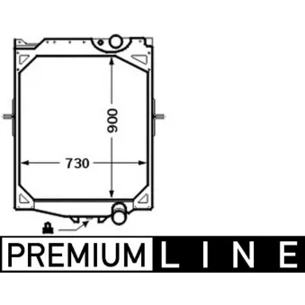 Radiateur, refroidissement du moteur MAHLE CR 756 000P
