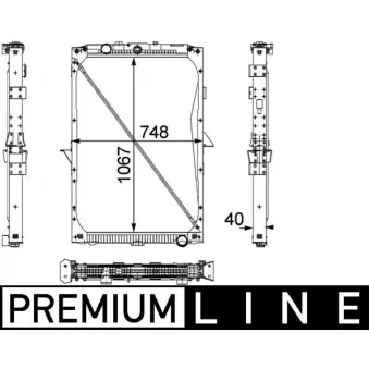 Radiateur, refroidissement du moteur MAHLE