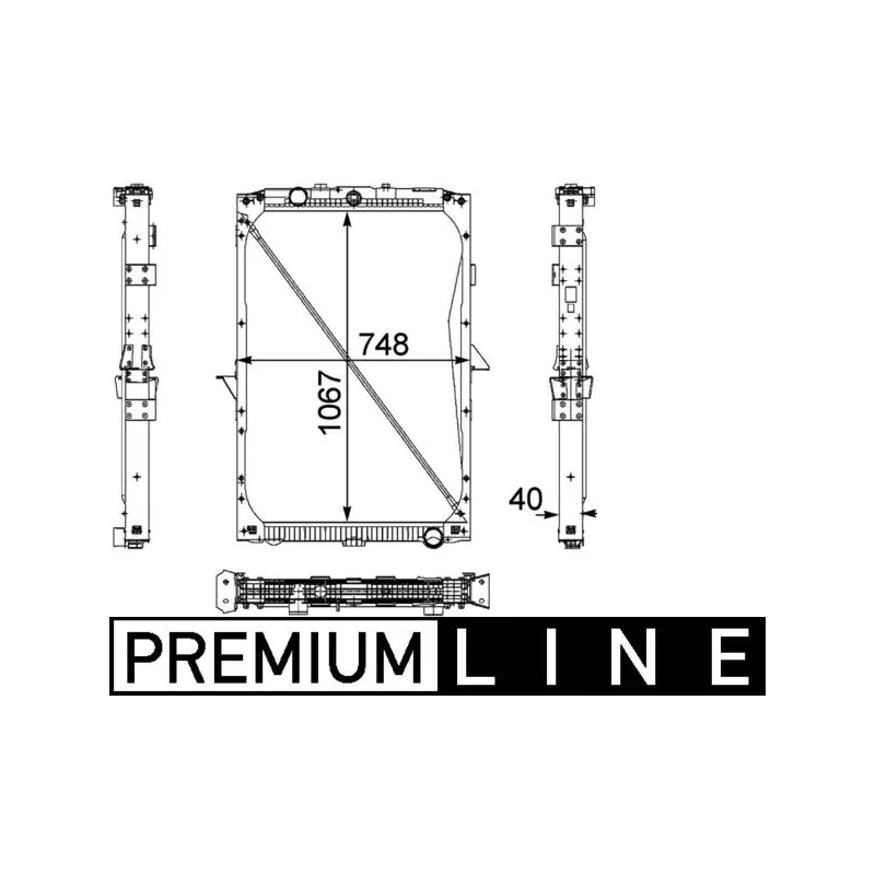 Radiateur, refroidissement du moteur MAHLE CR 819 000P
