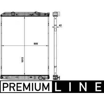 Radiateur, refroidissement du moteur MAHLE CR 862 000P
