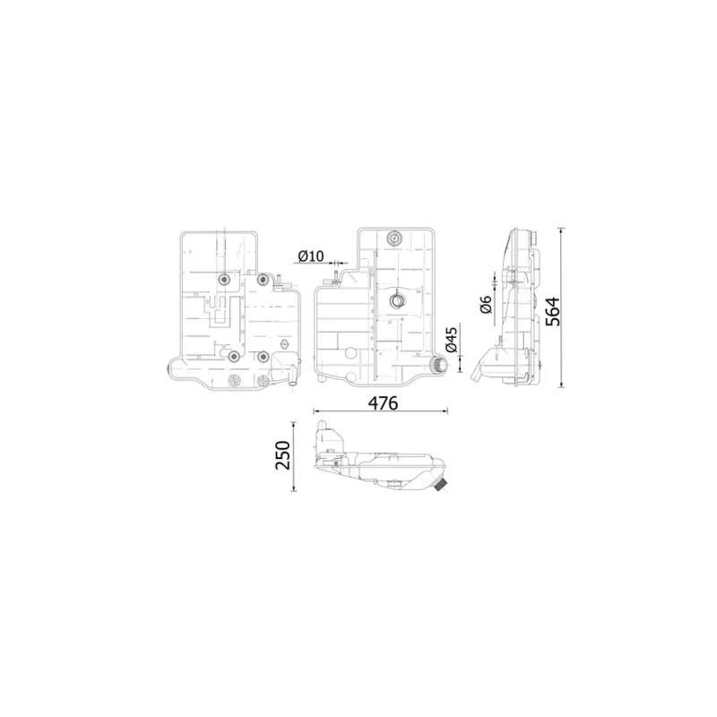 Vase d'expansion, liquide de refroidissement MAHLE CRT 37 000S