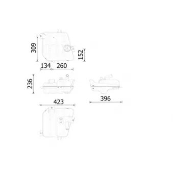 Vase d'expansion, liquide de refroidissement MAHLE