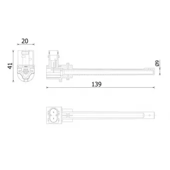 Commutateur de niveau, indicateur niveau réfrigérant MAHLE CRTX 6 000S