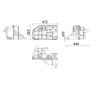 Vase d'expansion, liquide de refroidissement MAHLE