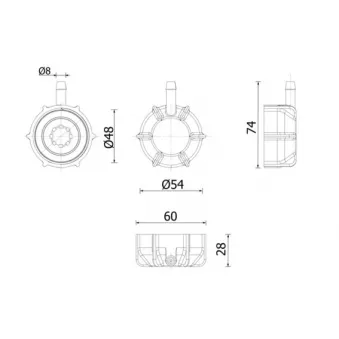 Bouchon, réservoir de liquide de refroidissement MAHLE