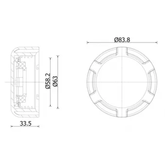 Bouchon, réservoir de liquide de refroidissement MAHLE