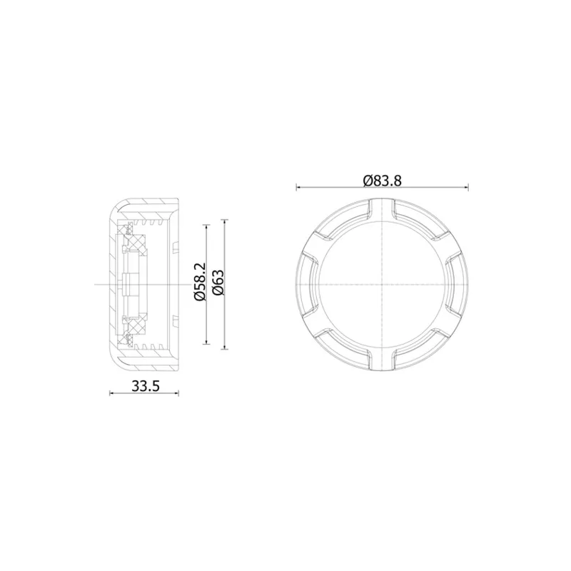 Bouchon, réservoir de liquide de refroidissement MAHLE CRTC 3 000S