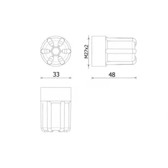 Bouchon, réservoir de liquide de refroidissement MAHLE