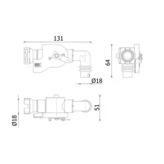 Vanne de régulation du liquide de refroidissement MAHLE