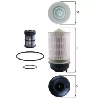 Filtre à carburant MAHLE