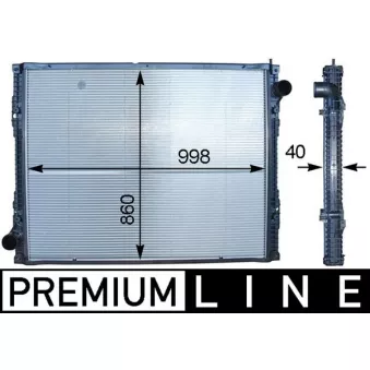 Radiateur, refroidissement du moteur MAHLE CR 916 000P