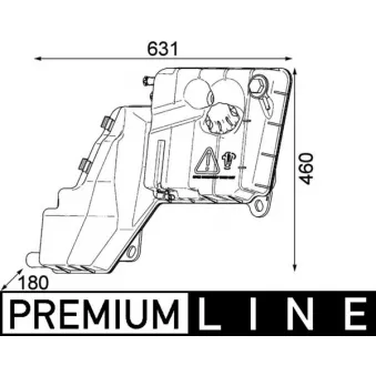Vase d'expansion, liquide de refroidissement MAHLE CRT 103 000P