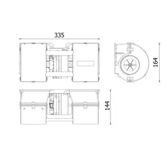 Pulseur d'air habitacle MAHLE