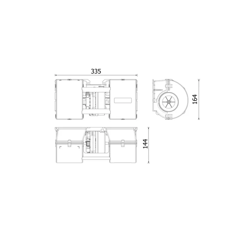Pulseur d'air habitacle MAHLE AB 327 000P