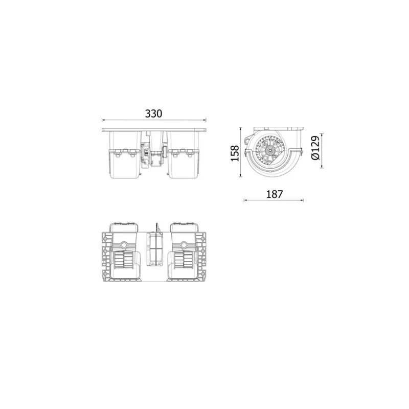 Pulseur d'air habitacle MAHLE AB 350 000P
