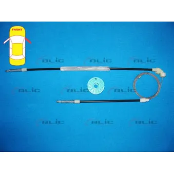 Kit de réparation, lève-vitre avant droit  BLIC 6205-02-100812P