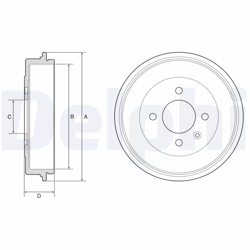 Tambour de frein DELPHI BF642