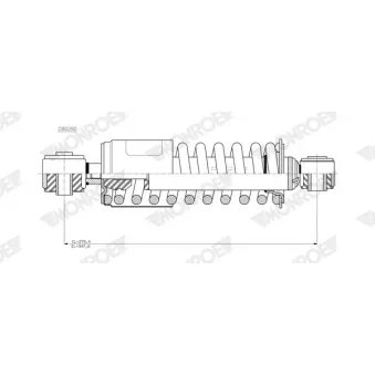 Amortisseur, suspension de la cabine MONROE