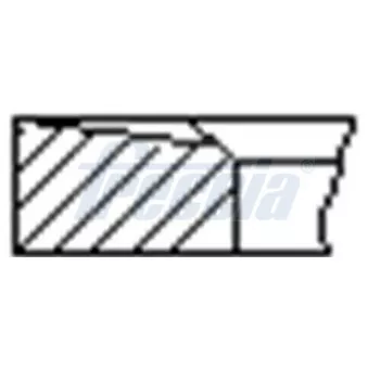 Jeu de segments de pistons FRECCIA FR10-209300