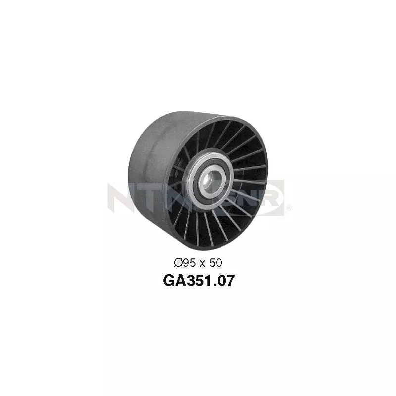 Poulie renvoi/transmission, courroie trapézoïdale à nervures SNR GA351.07