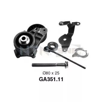 Poulie-tendeur, courroie trapézoïdale à nervures SNR