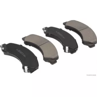 Jeu de 4 plaquettes de frein avant HERTH+BUSS JAKOPARTS