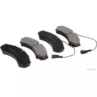 Jeu de 4 plaquettes de frein avant HERTH+BUSS JAKOPARTS