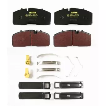 Jeu de 4 plaquettes de frein TEXTAR 2917504