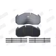 Jeu de 4 plaquettes de frein avant JURID 2903009560 - Visuel 3